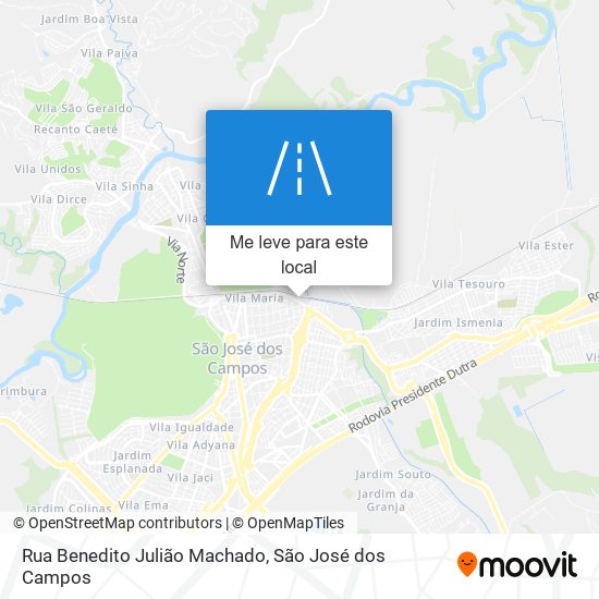 Rua Benedito Julião Machado mapa