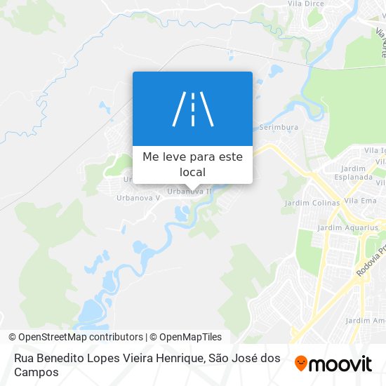 Rua Benedito Lopes Vieira Henrique mapa