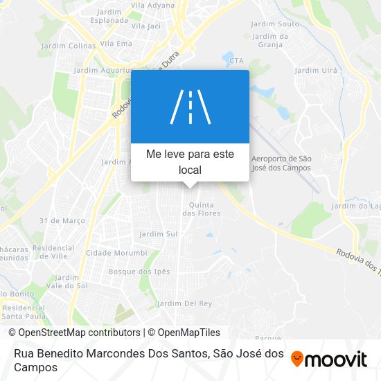 Rua Benedito Marcondes Dos Santos mapa