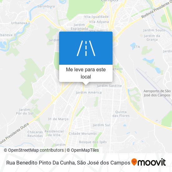 Rua Benedito Pinto Da Cunha mapa