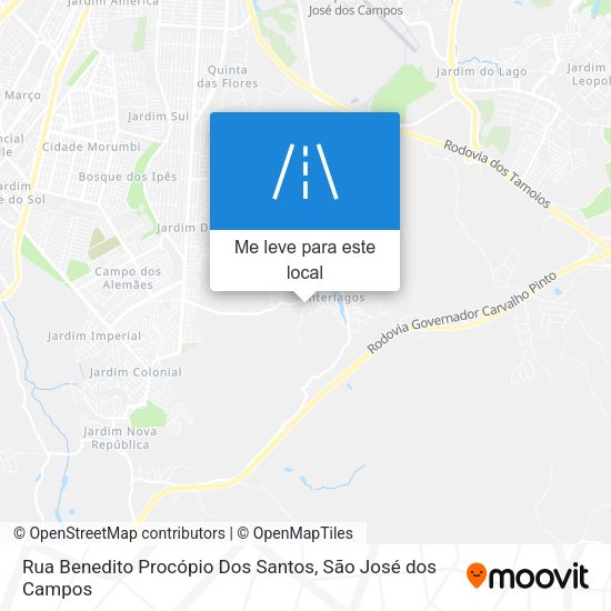 Rua Benedito Procópio Dos Santos mapa