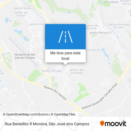 Rua Benedito R Moreira mapa