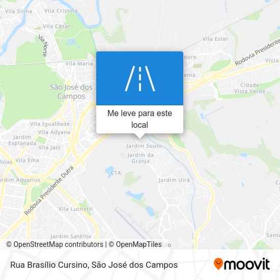 Rua Brasílio Cursino mapa
