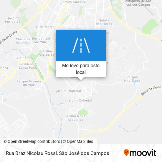 Rua Braz Nicolau Rossi mapa