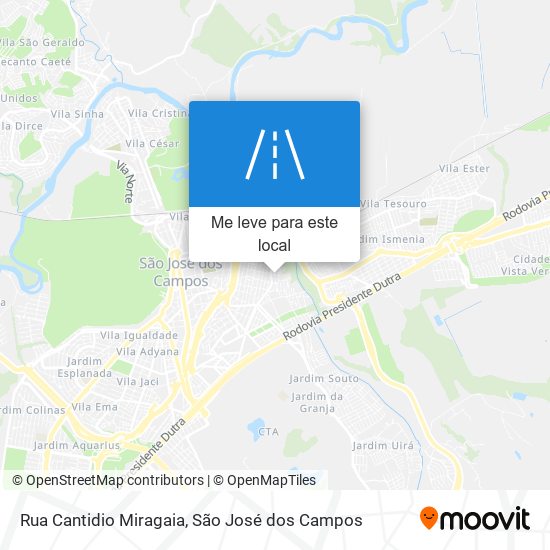 Rua Cantidio Miragaia mapa