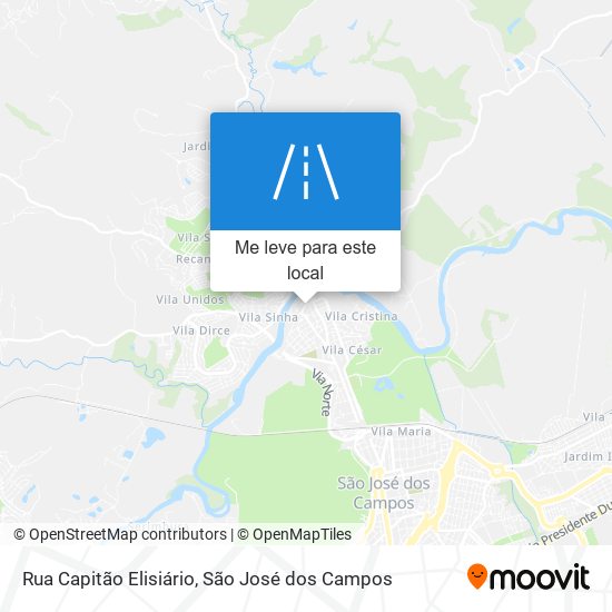 Rua Capitão Elisiário mapa