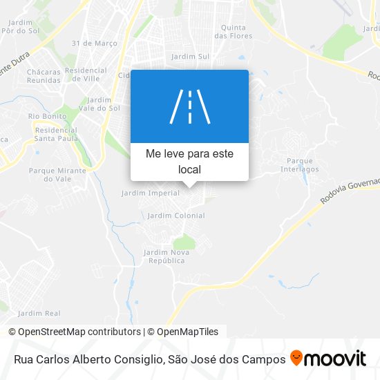 Rua Carlos Alberto Consiglio mapa