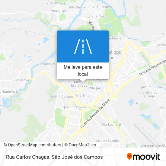 Rua Carlos Chagas mapa