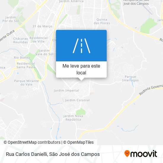 Rua Carlos Danielli mapa