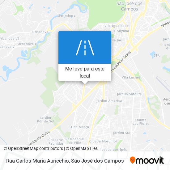 Rua Carlos Maria Auricchio mapa