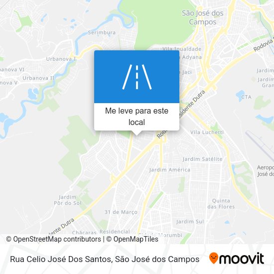 Rua Celio José Dos Santos mapa
