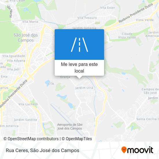 Rua Ceres mapa