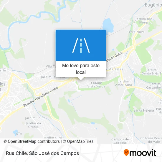 Rua Chile mapa