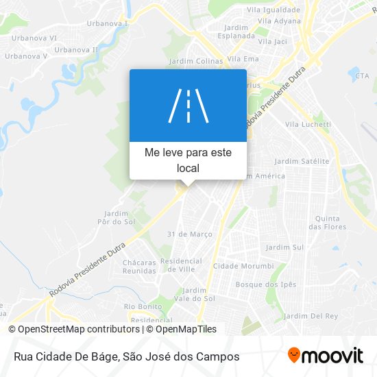 Rua Cidade De Báge mapa