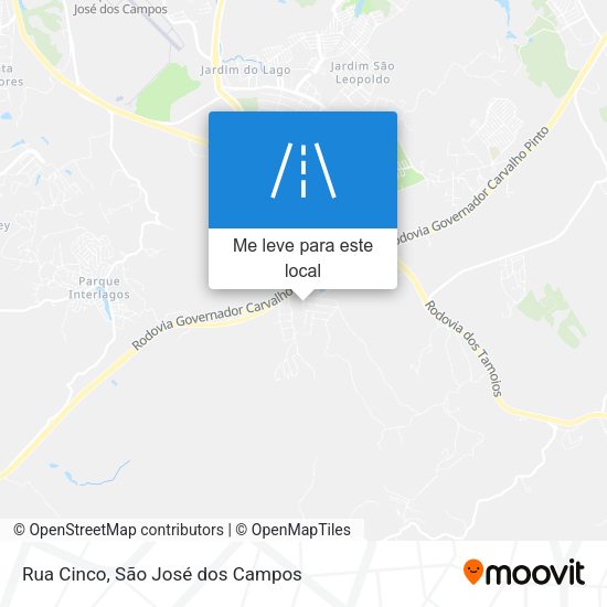 Rua Cinco mapa