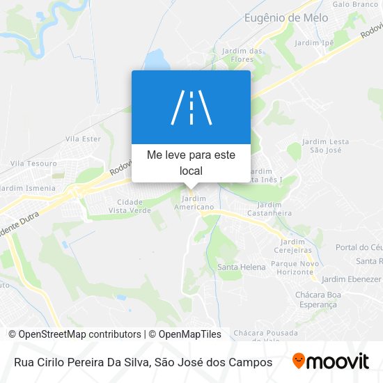 Rua Cirilo Pereira Da Silva mapa