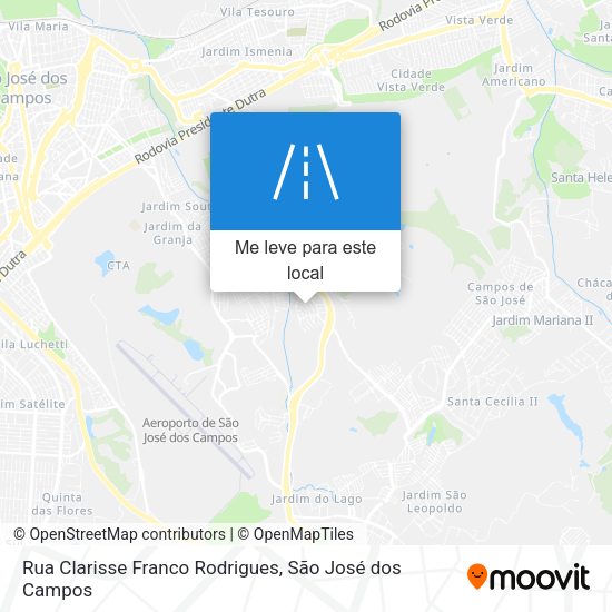 Rua Clarisse Franco Rodrigues mapa