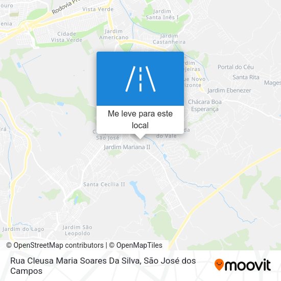 Rua Cleusa Maria Soares Da Silva mapa
