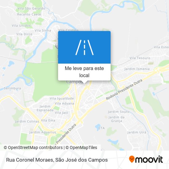 Rua Coronel Moraes mapa