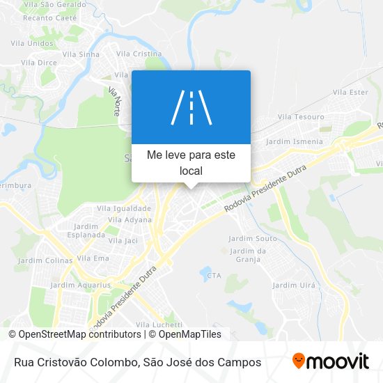 Rua Cristovão Colombo mapa