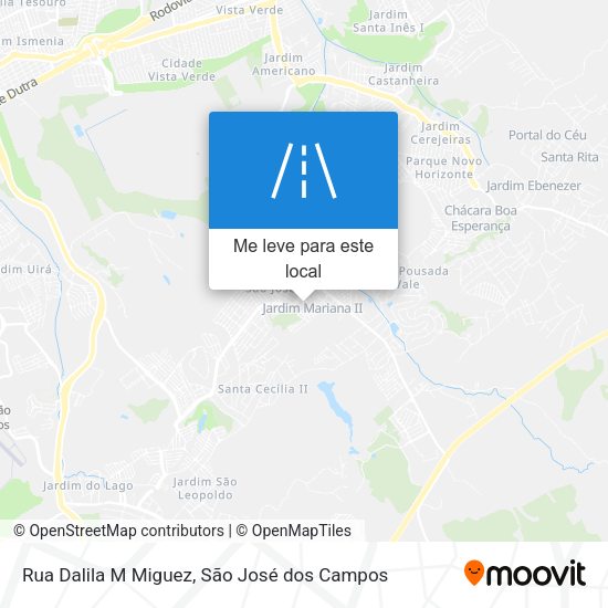 Rua Dalila M Miguez mapa