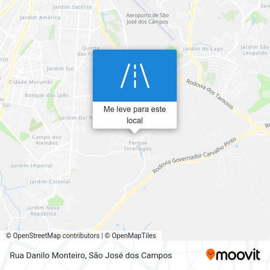 Rua Danilo Monteiro mapa