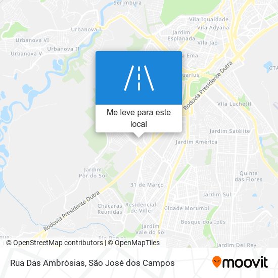 Rua Das Ambrósias mapa