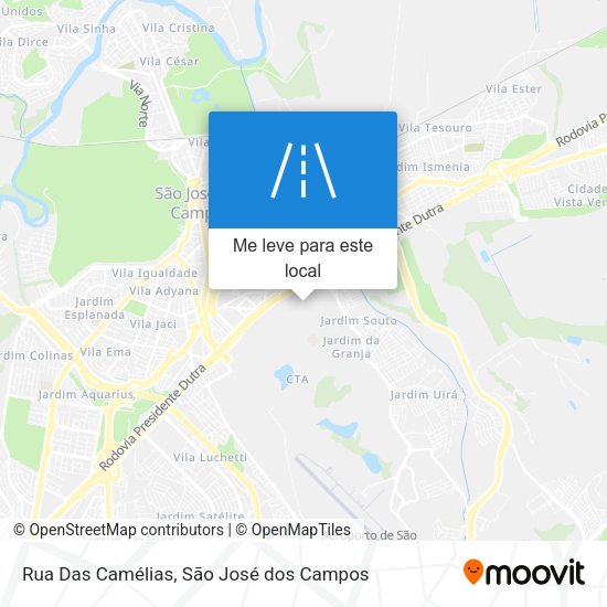 Rua Das Camélias mapa