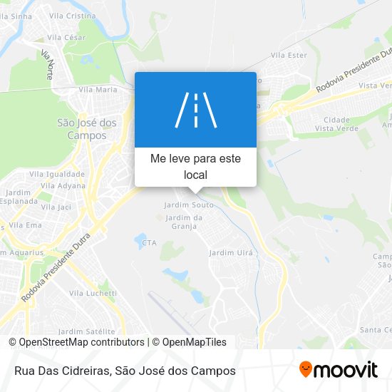 Rua Das Cidreiras mapa