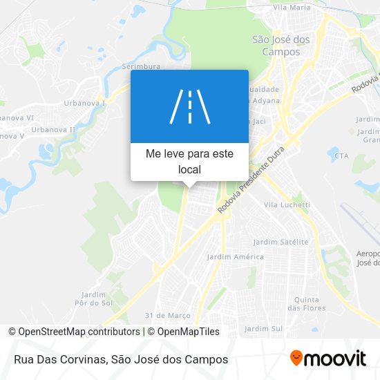 Rua Das Corvinas mapa