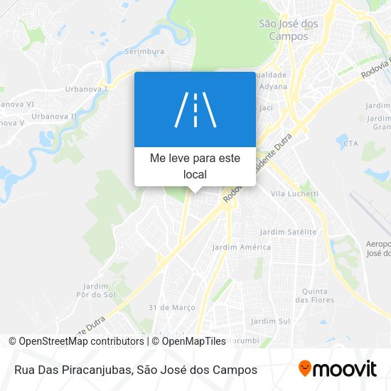 Rua Das Piracanjubas mapa