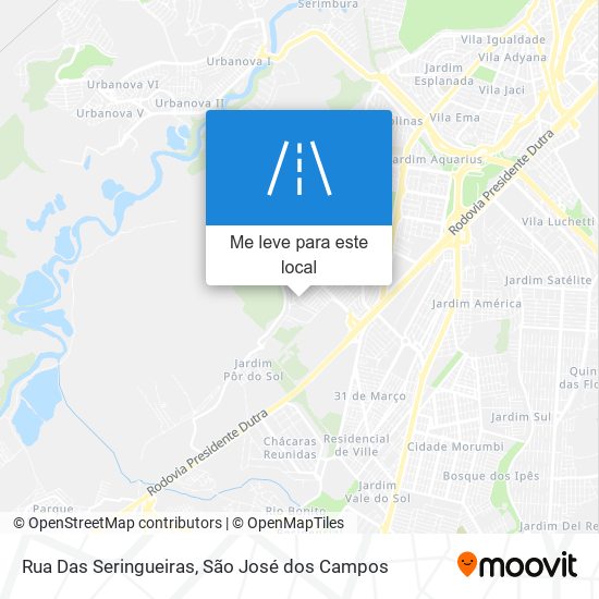 Rua Das Seringueiras mapa