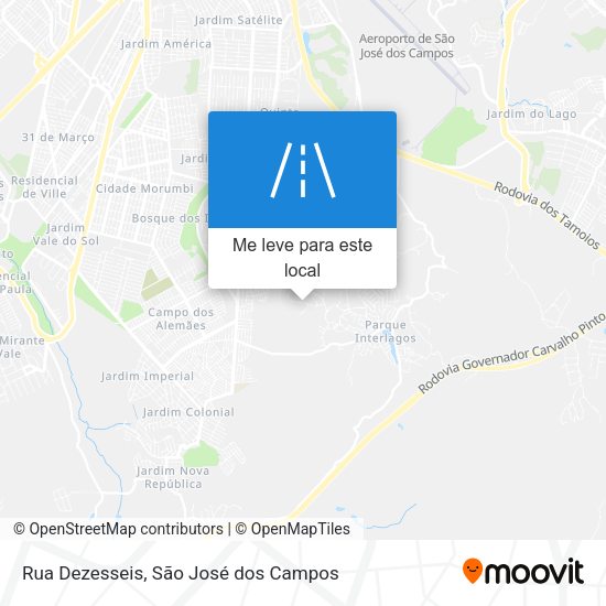 Rua Dezesseis mapa