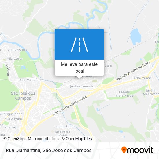 Rua Diamantina mapa
