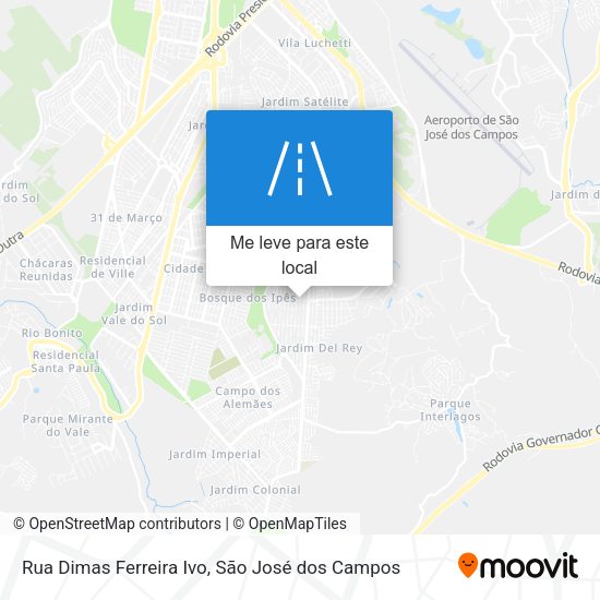 Rua Dimas Ferreira Ivo mapa