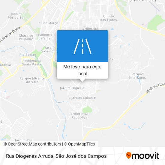 Rua Diogenes Arruda mapa