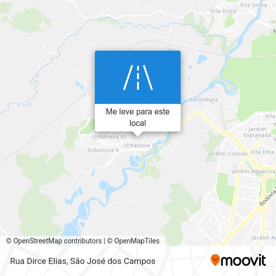 Rua Dirce Elias mapa
