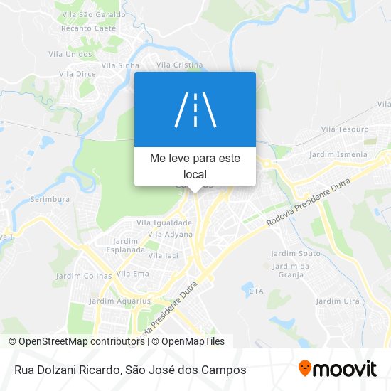 Rua Dolzani Ricardo mapa