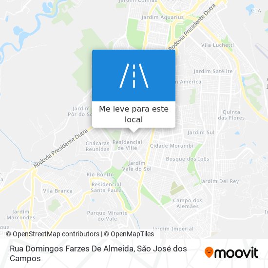 Rua Domingos Farzes De Almeida mapa