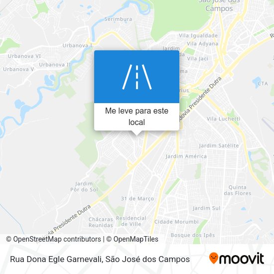 Rua Dona Egle Garnevali mapa