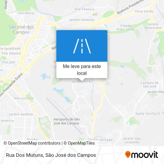 Rua Dos Mutuns mapa