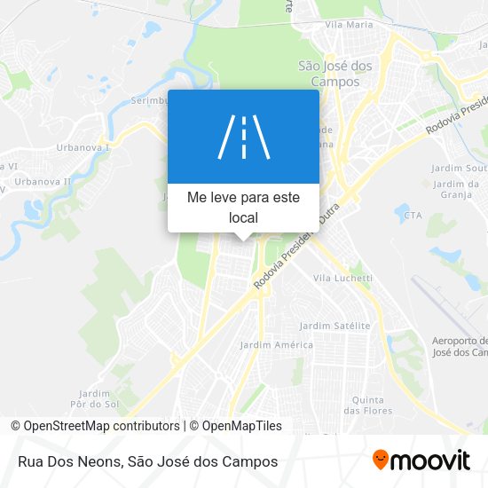 Rua Dos Neons mapa