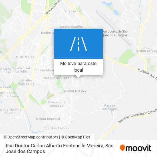 Rua Doutor Carlos Alberto Fontenelle Moreira mapa