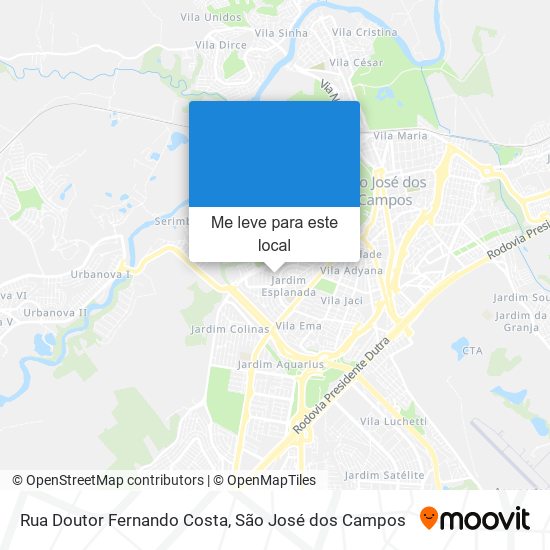 Rua Doutor Fernando Costa mapa