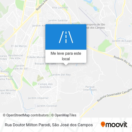 Rua Doutor Milton Parodi mapa