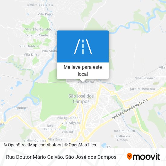 Rua Doutor Mário Galvão mapa