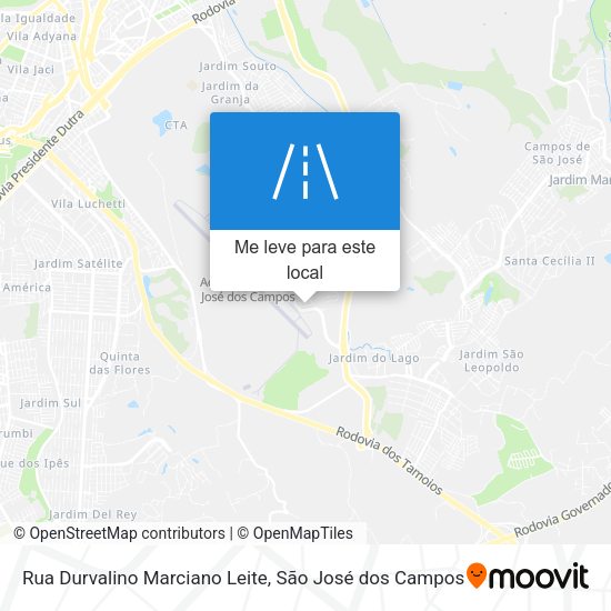 Rua Durvalino Marciano Leite mapa
