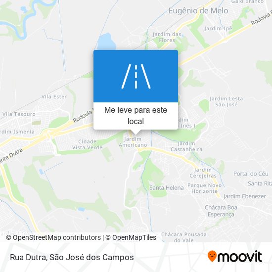 Rua Dutra mapa