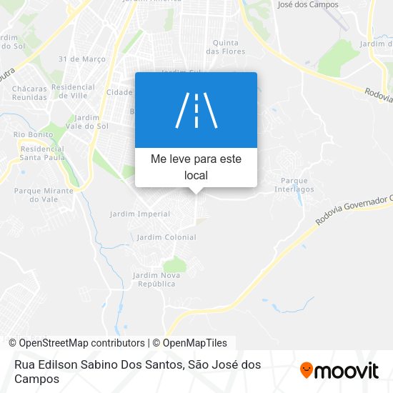 Rua Edilson Sabino Dos Santos mapa