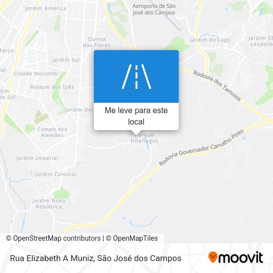 Rua Elizabeth A Muniz mapa